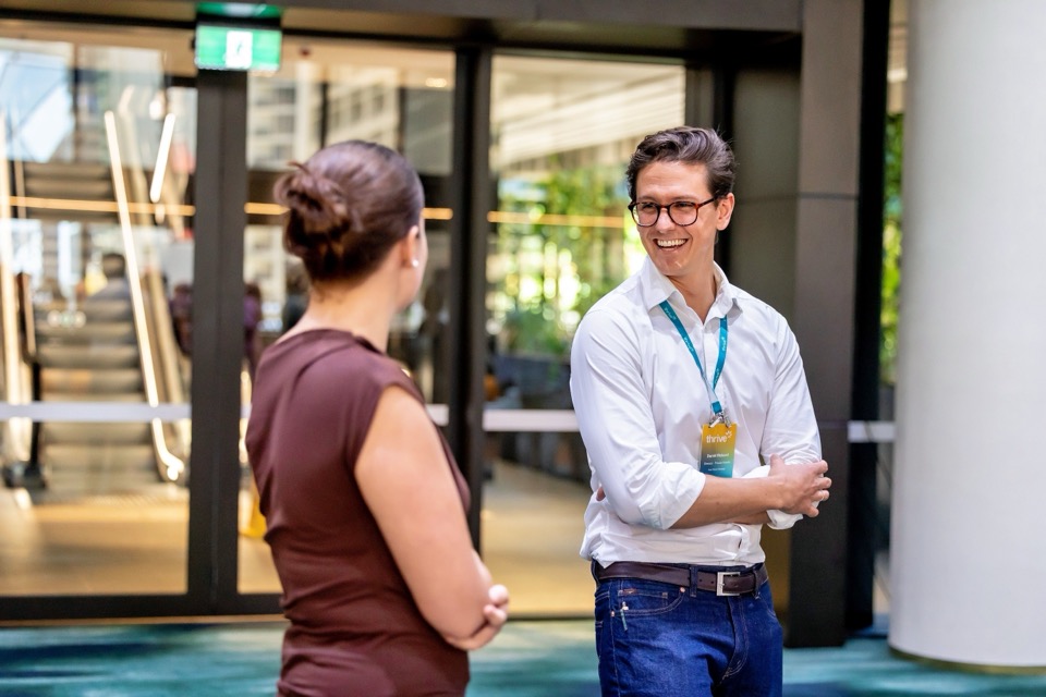Daniel Rickard at a conference